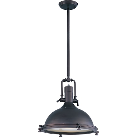 Maxim Hi-Bay 1-Light 17.75" Wide Bronze Pendant Light 25109FTBZ